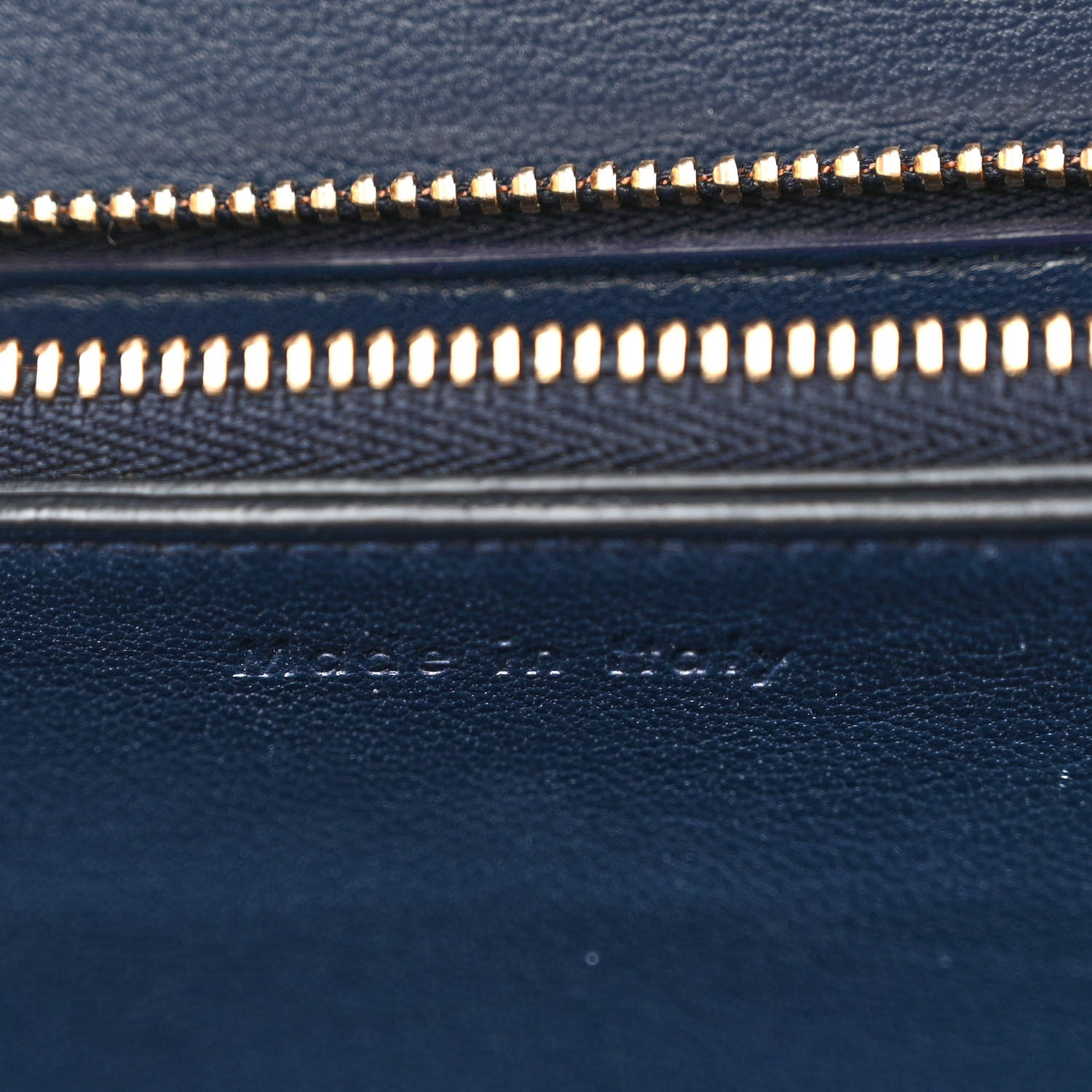 Celine Liege Calfskin Medium Classic Box Flap Bag Dark Blue 7 of 14