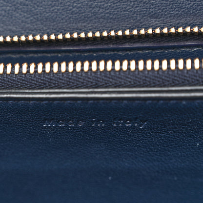 Celine Liege Calfskin Medium Classic Box Flap Bag Dark Blue 7 of 14