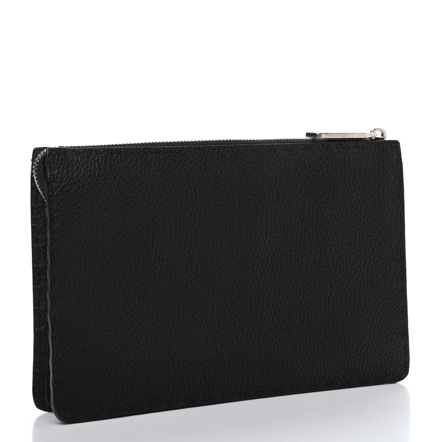 Cuoio Romano Selleria Monster Eyes Slim Clutch Black