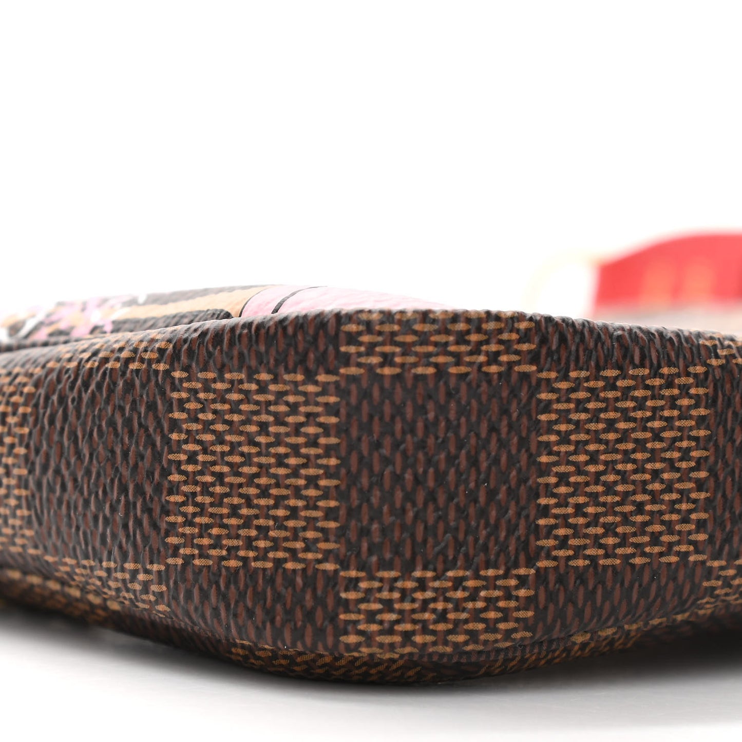 Damier Ebene 2019 Christmas Animation Mini Pochette Accessories Red