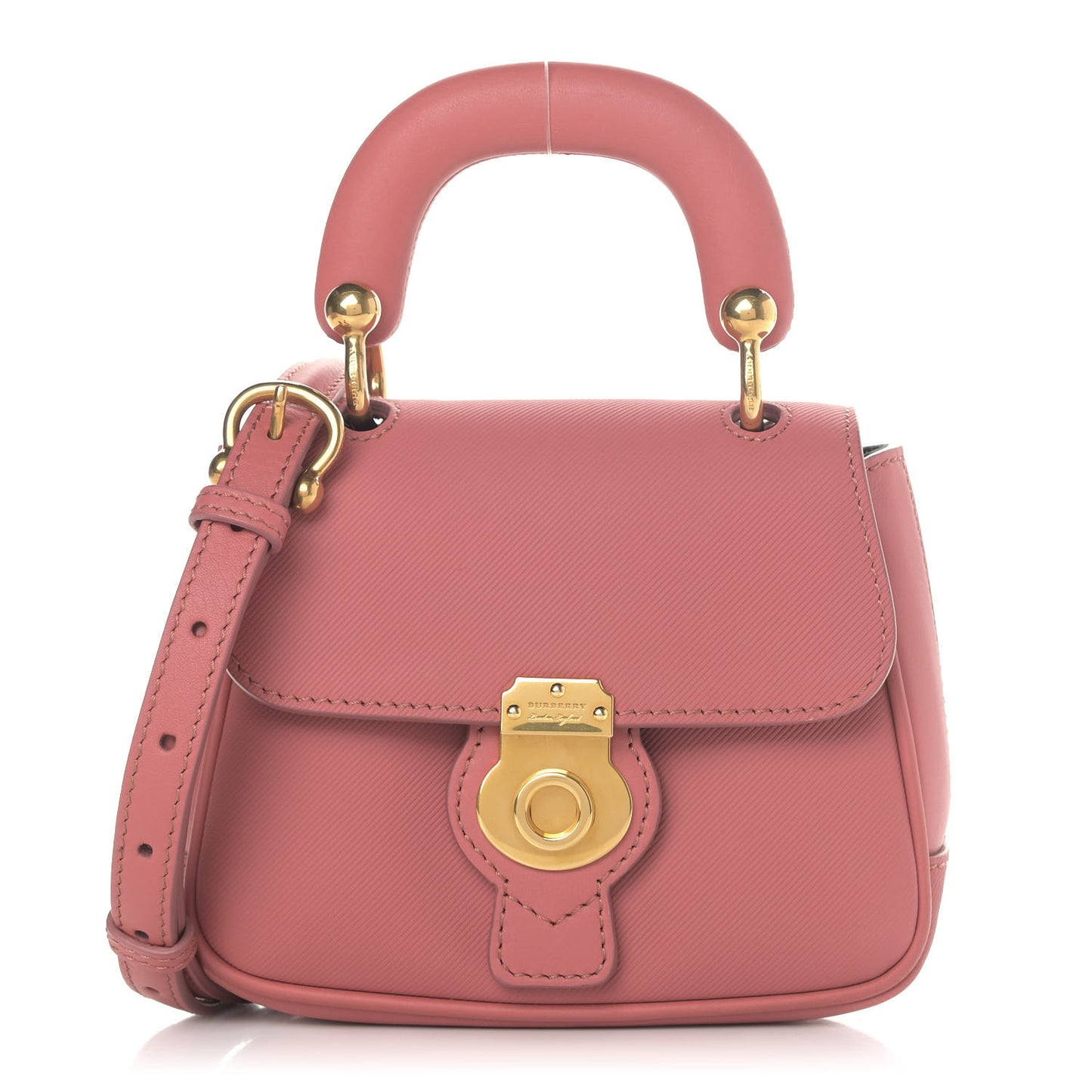 Trench Calfskin Mini DK88 Top Handle Bag Blossom Pink