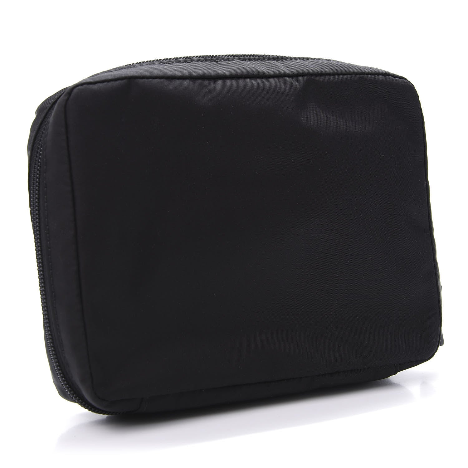 Prada Tessuto Nylon Saffiano Maniglia Pouch Black 3 of 6