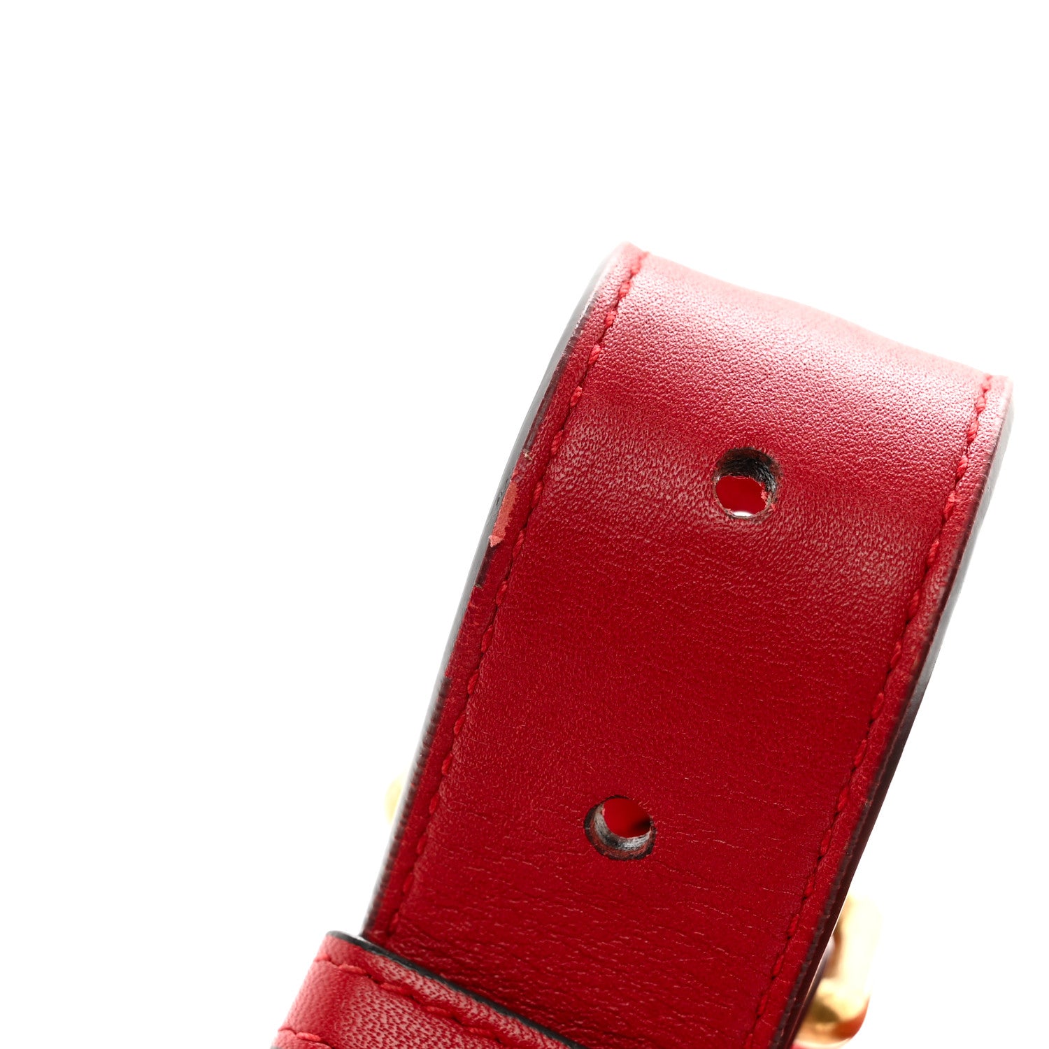 Gucci Calfskin Matelasse GG Marmont Belt Bag 85 34 Hibiscus Red 13 of 13