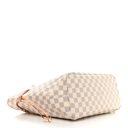 Louis Vuitton Damier Azur Neo Neverfull MM Rose Ballerine 5 of 9