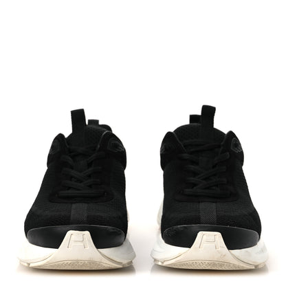 Hermes Technical Knit Suede Heros Sneakers 40 Black 3 of 15