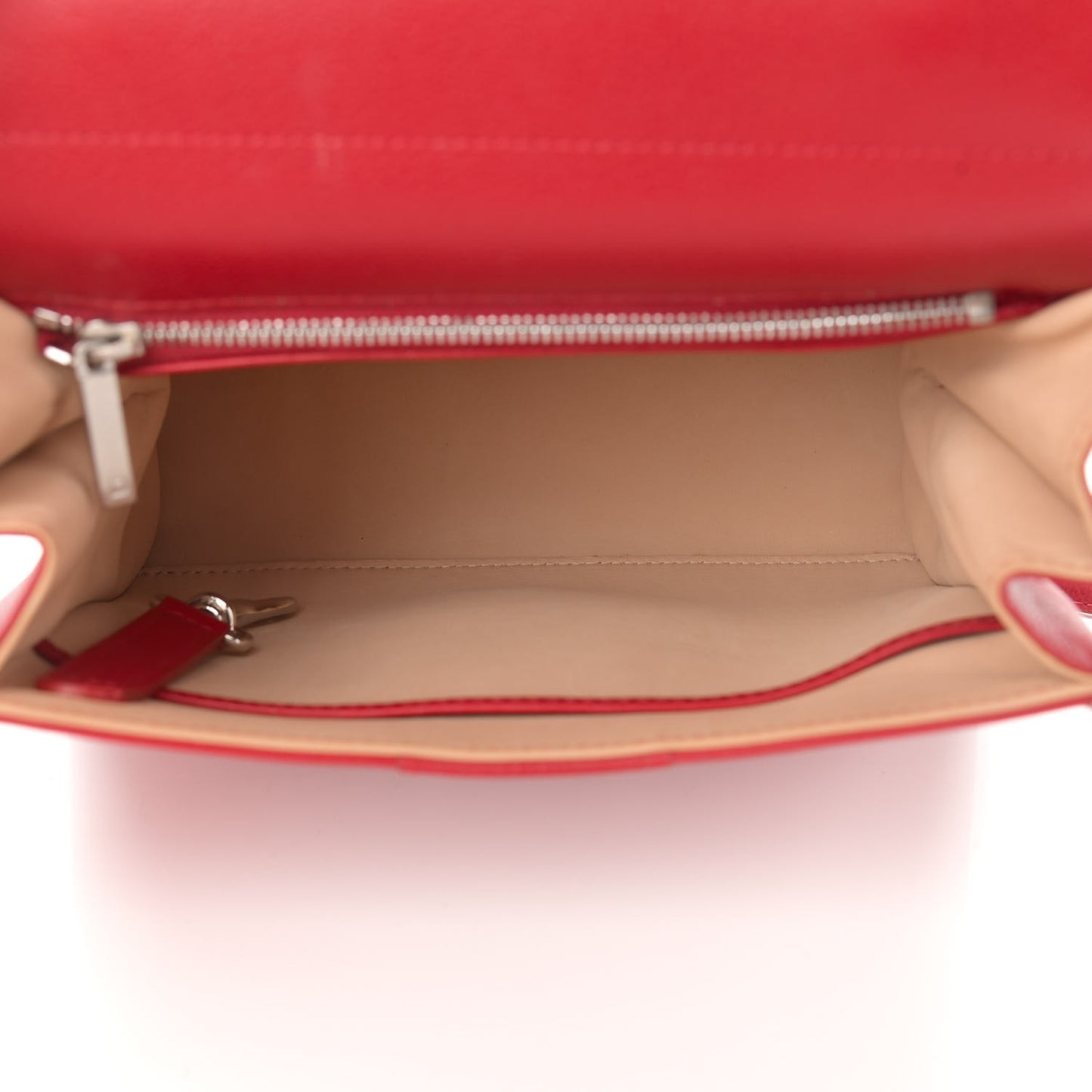 Grained Calfskin PM Brillant Satchel Red