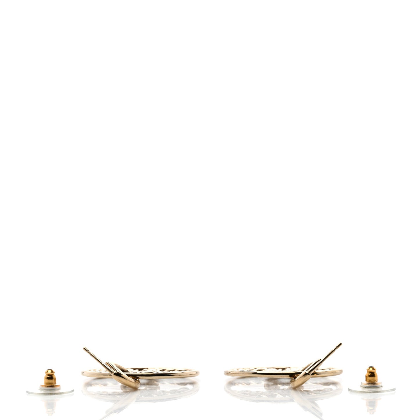 Baguette Crystal High Society CC Drop Earrings Gold