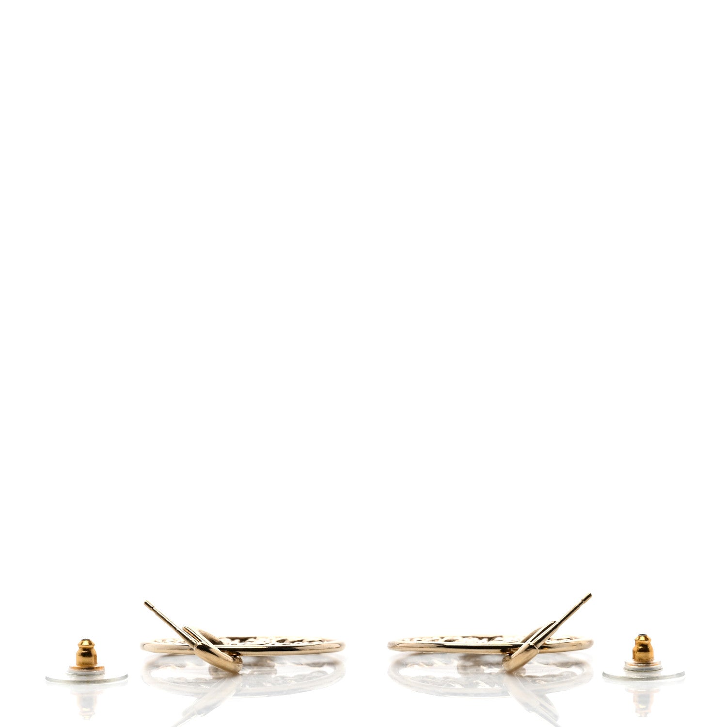 Chanel Baguette Crystal High Society CC Drop Earrings Gold 3 of 4