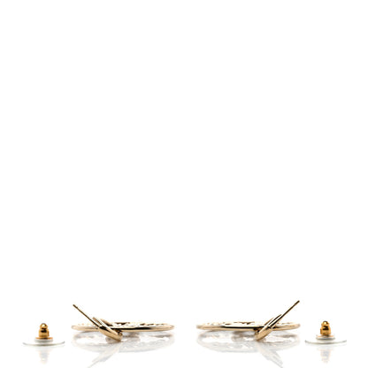Chanel Baguette Crystal High Society CC Drop Earrings Gold 3 of 4