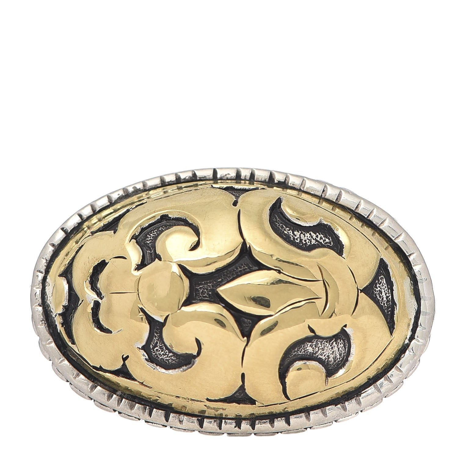 John Hardy Sterling Silver 18K Yellow Gold Fleur de Lis Ring 52 6 1 of 6