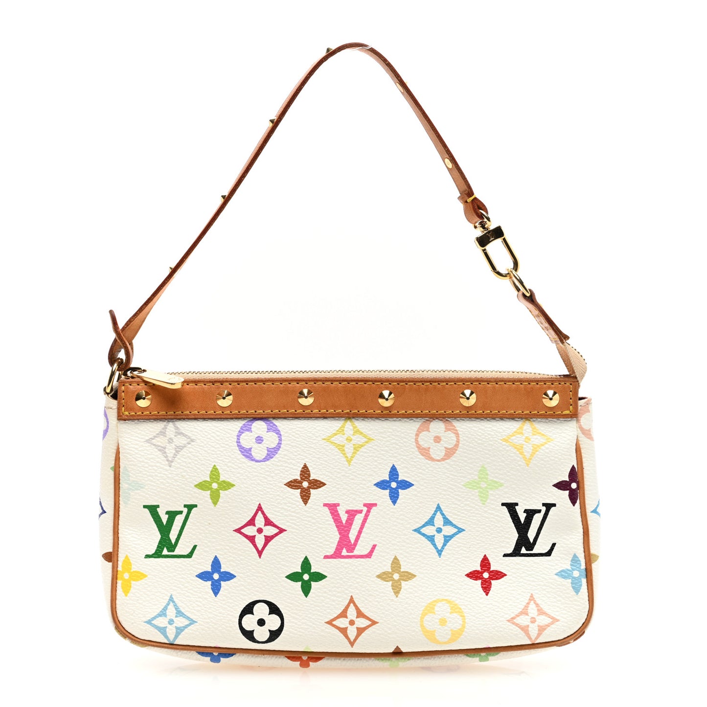 Monogram Multicolor Pochette Accessories White