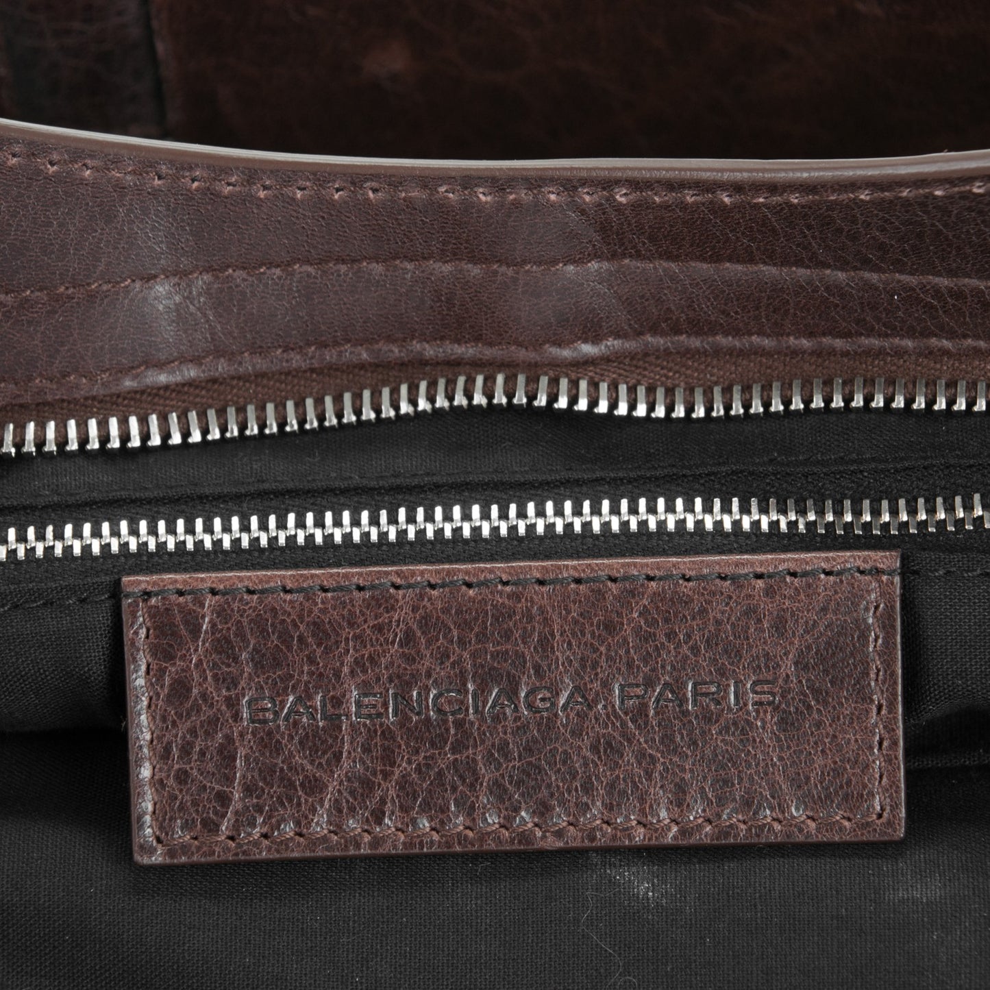 Agneau Giant 12 Silver Hardware City Cigare Fonce