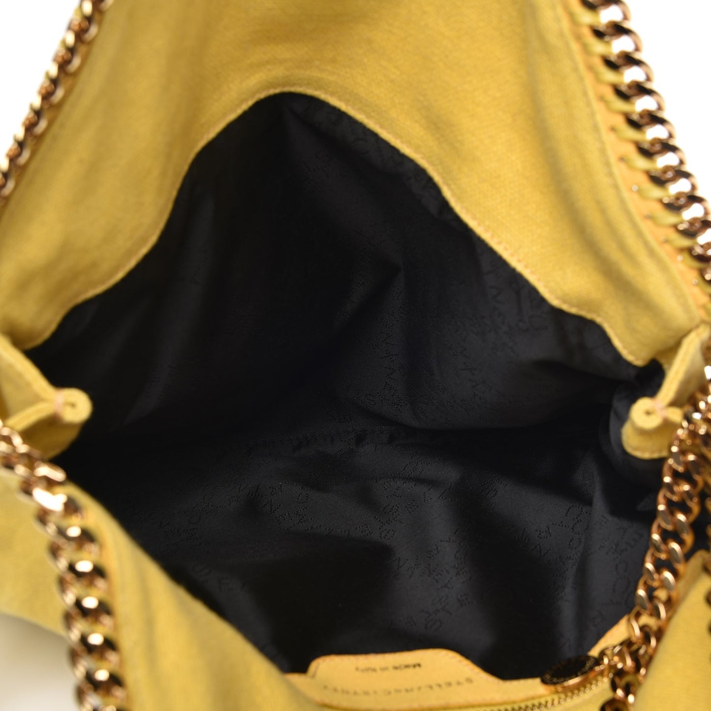 Canvas Falabella Fold Over Tote Yellow