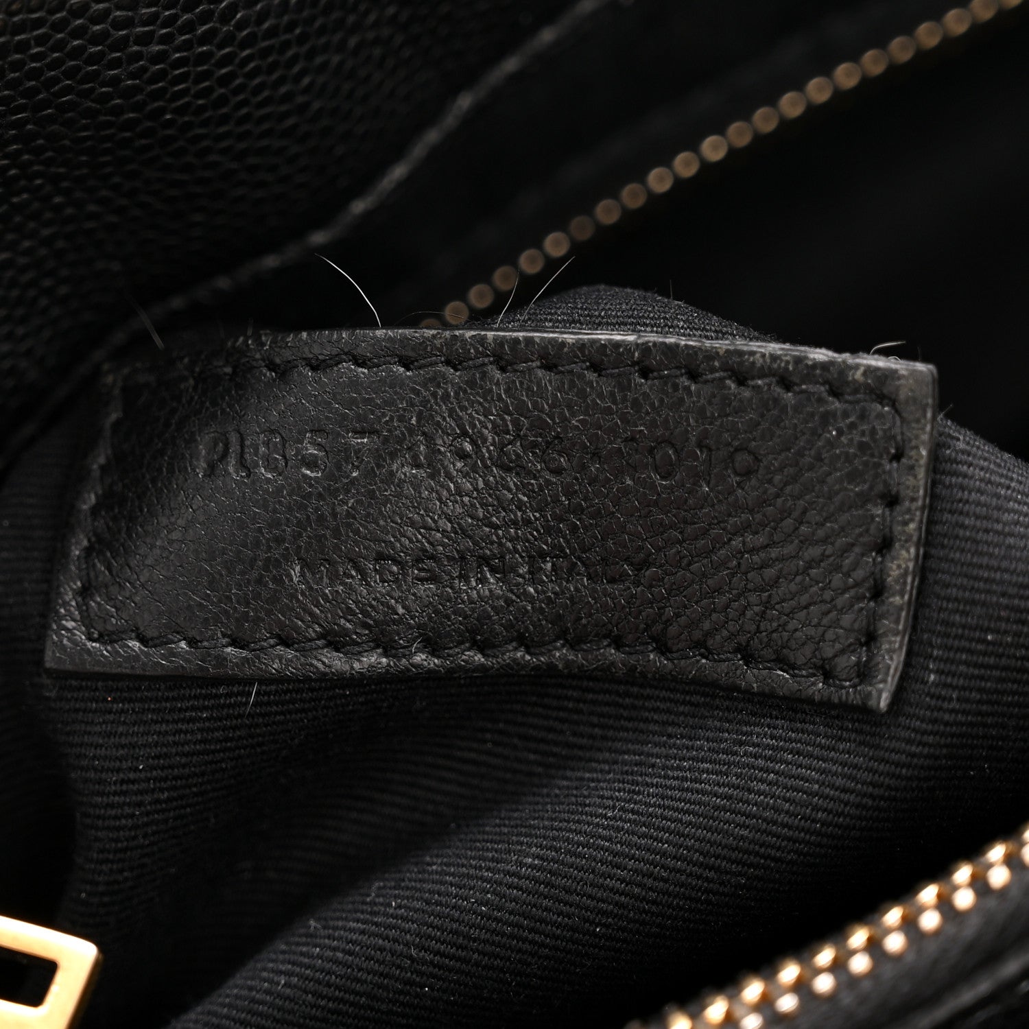 Saint Laurent Grain de Poudre Calfskin Y Quilted Monogram Medium Loulou Chain Satchel Black 7 of 14