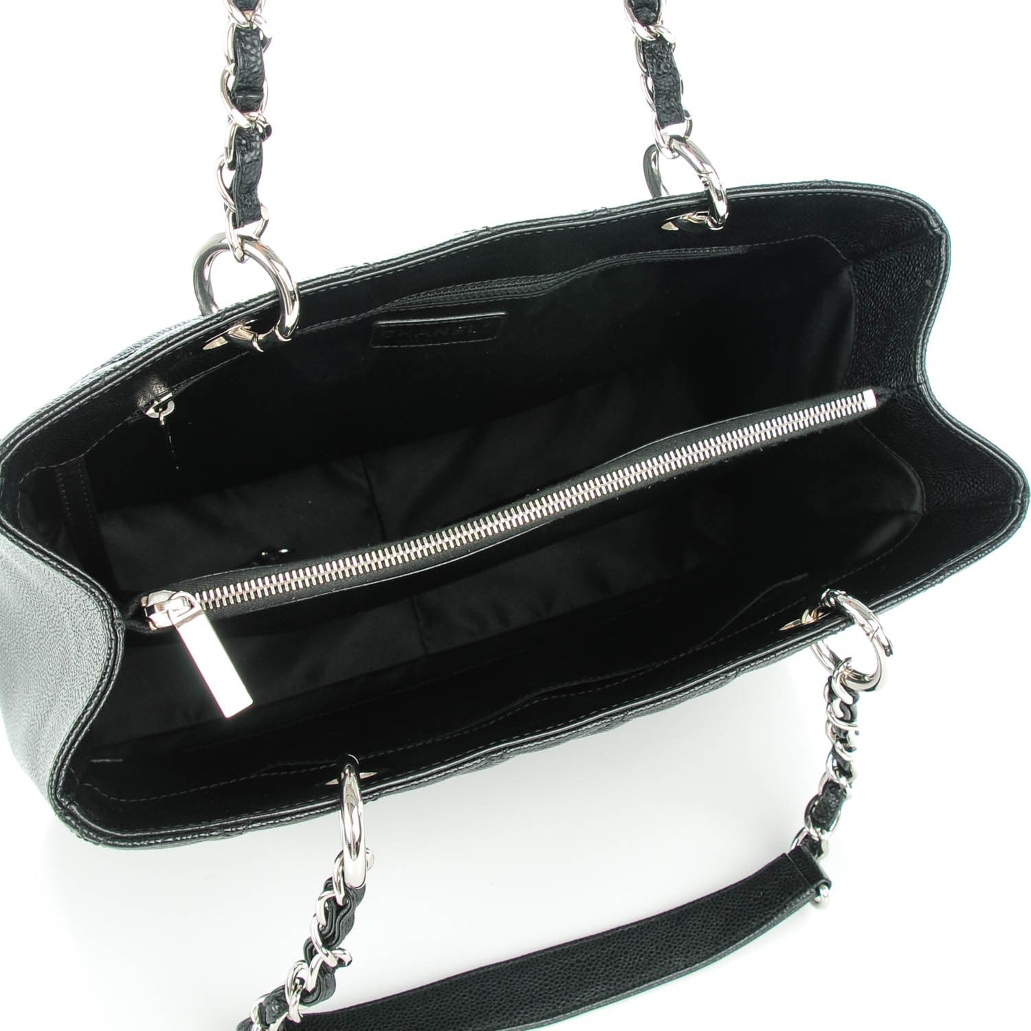 Chanel Caviar Quilted Grand Shopping Tote GST Black 5 of 7