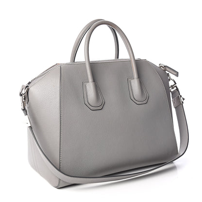 Givenchy Sugar Goatskin Medium Antigona Pearl Grey 2 of 11