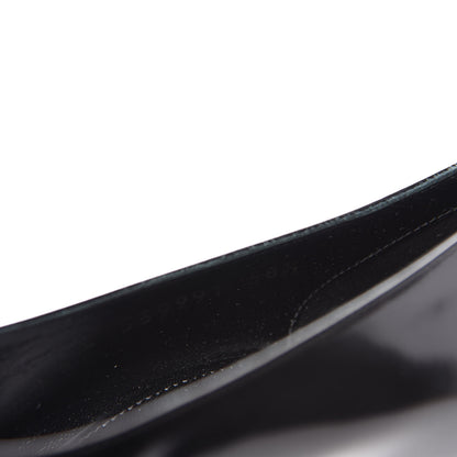 Saint Laurent Patent Calfskin Teddy High Vamp 105 Pumps 38.5 Black 10 of 11