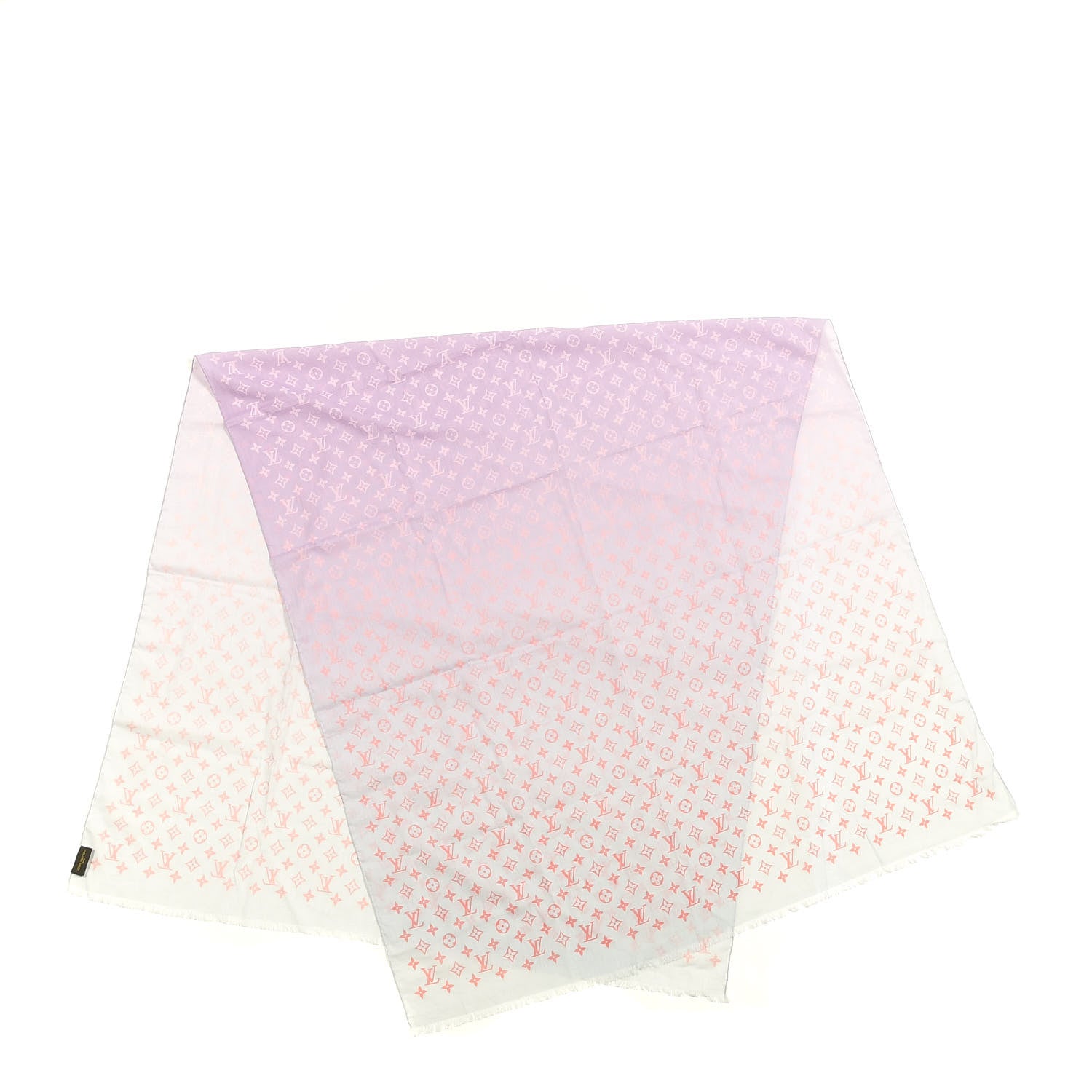 Louis Vuitton Cotton Monogram Sunrise Stole Blue Ciel 2 of 4