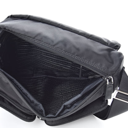 Prada Nylon Vela Messenger Bag Black 5 of 13