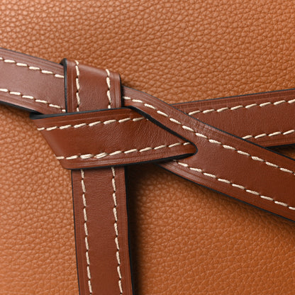 Loewe Grained Calfskin Small Gate Crossbody Bag Caramel Pecan 8 of 10