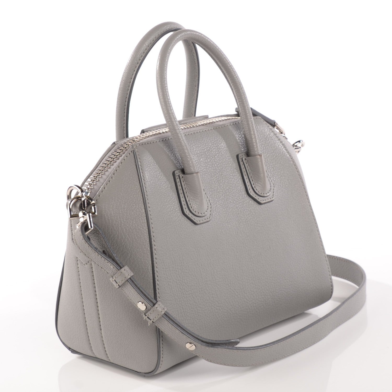Givenchy Sugar Goatskin Mini Antigona Grey 3 of 9