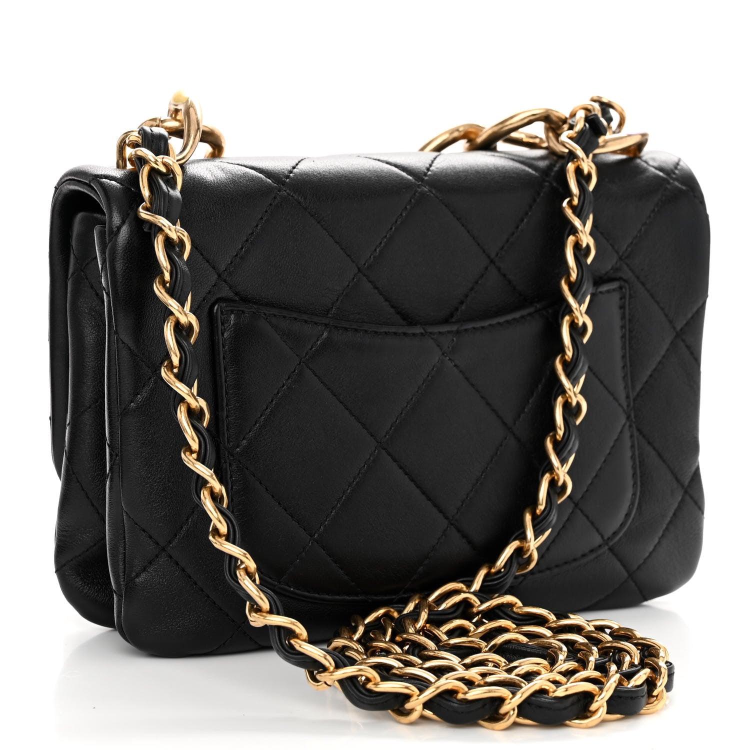 Chanel Lambskin Quilted Small Color Match Flap Black Multicolor 3 of 10