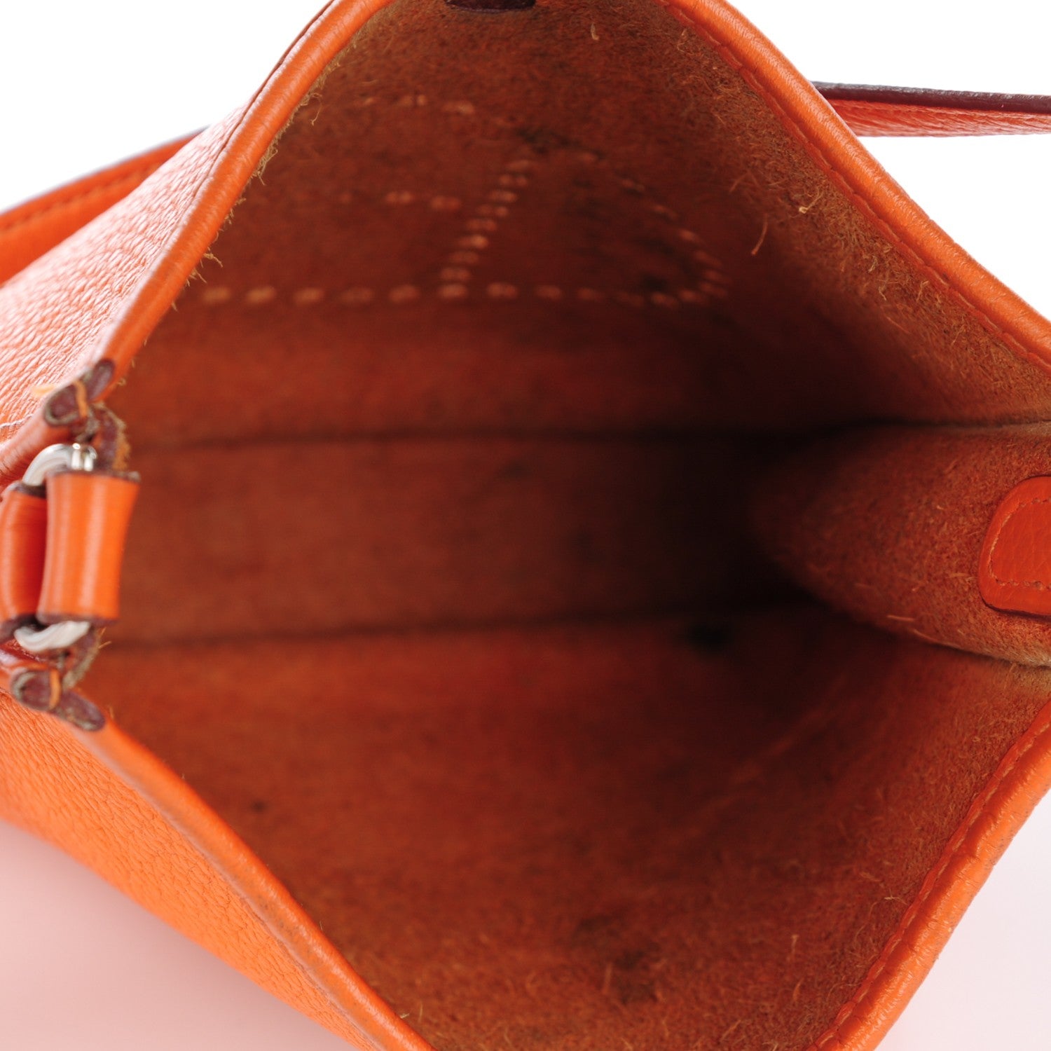 Hermes Taurillon Clemence Evelyne TPM Orange 2 of 14