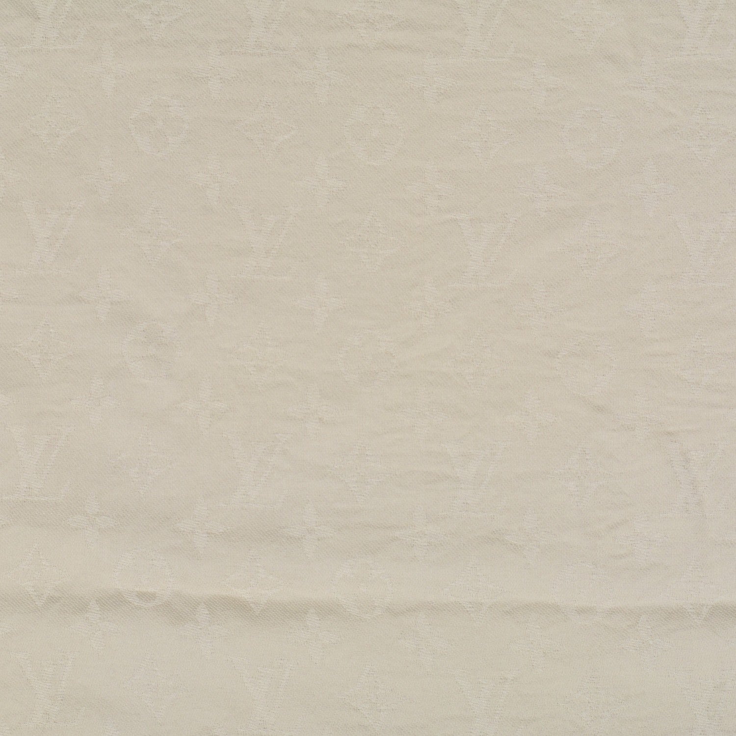 Louis Vuitton Wool Silk Monogram Shawl White 1 of 5