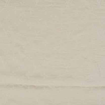 Louis Vuitton Wool Silk Monogram Shawl White 1 of 5