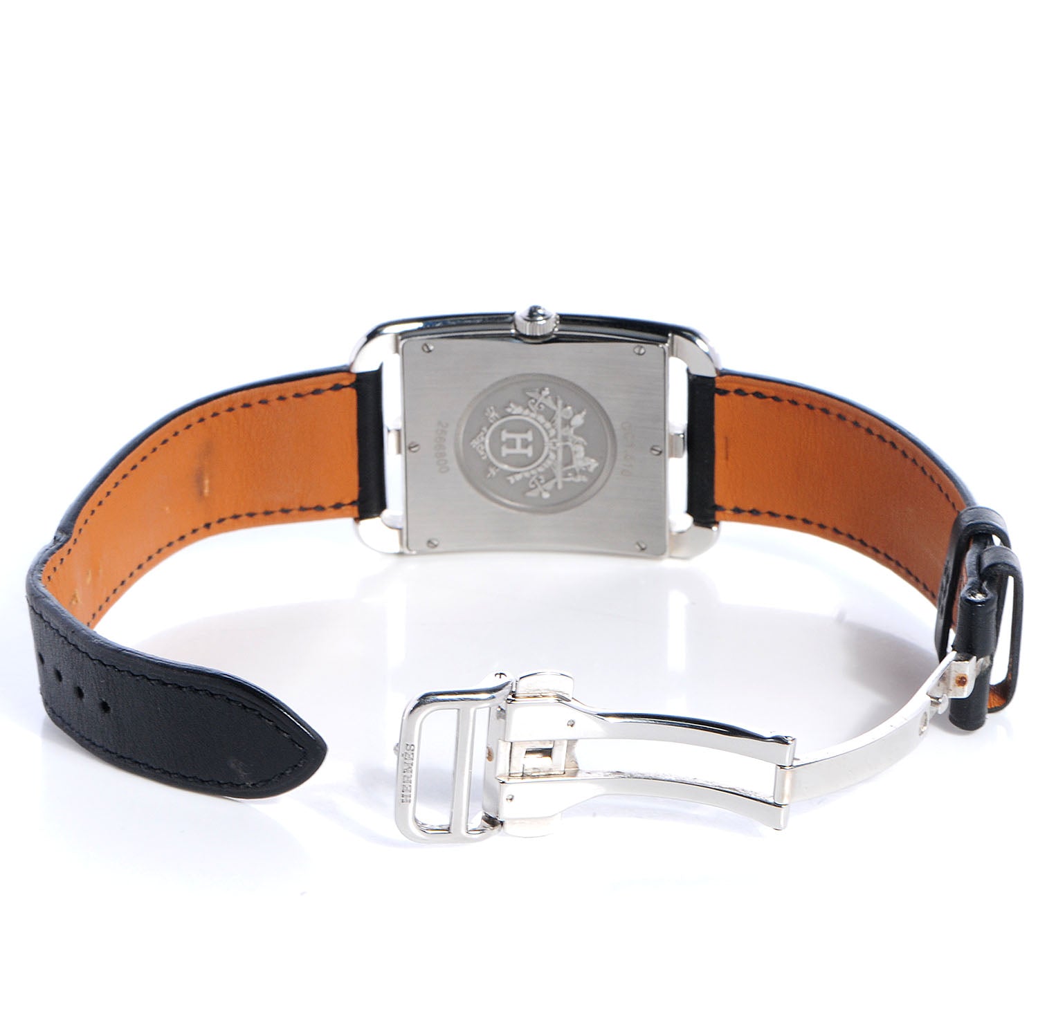 Hermes Stainless Steel Barenia 33mm Cape Cod Quartz Watch Noir 4 of 9