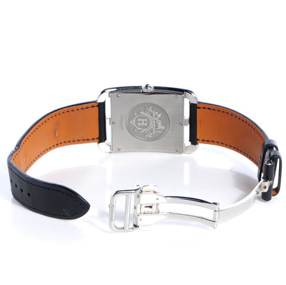 Hermes Stainless Steel Barenia 33mm Cape Cod Quartz Watch Noir 4 of 9