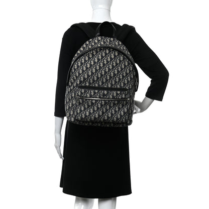 Christian Dior Oblique Calfskin Rider Backpack Beige Black 2 of 20