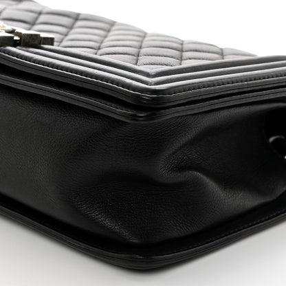 Chanel Calfskin Quilted Medium Boy Flap Black 10 of 10