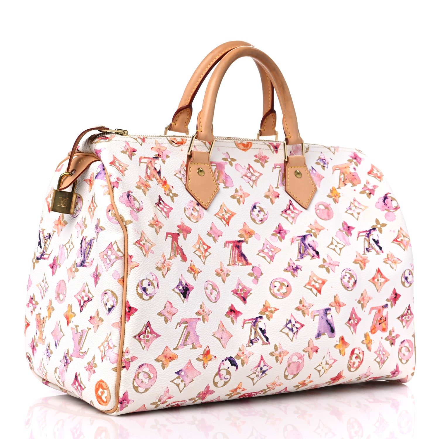 Louis Vuitton Watercolor Aquarelle Speedy 35 White 3 of 14