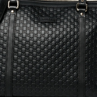 Gucci Soft Microguccissima Small Zippered Satchel Black 8 of 10