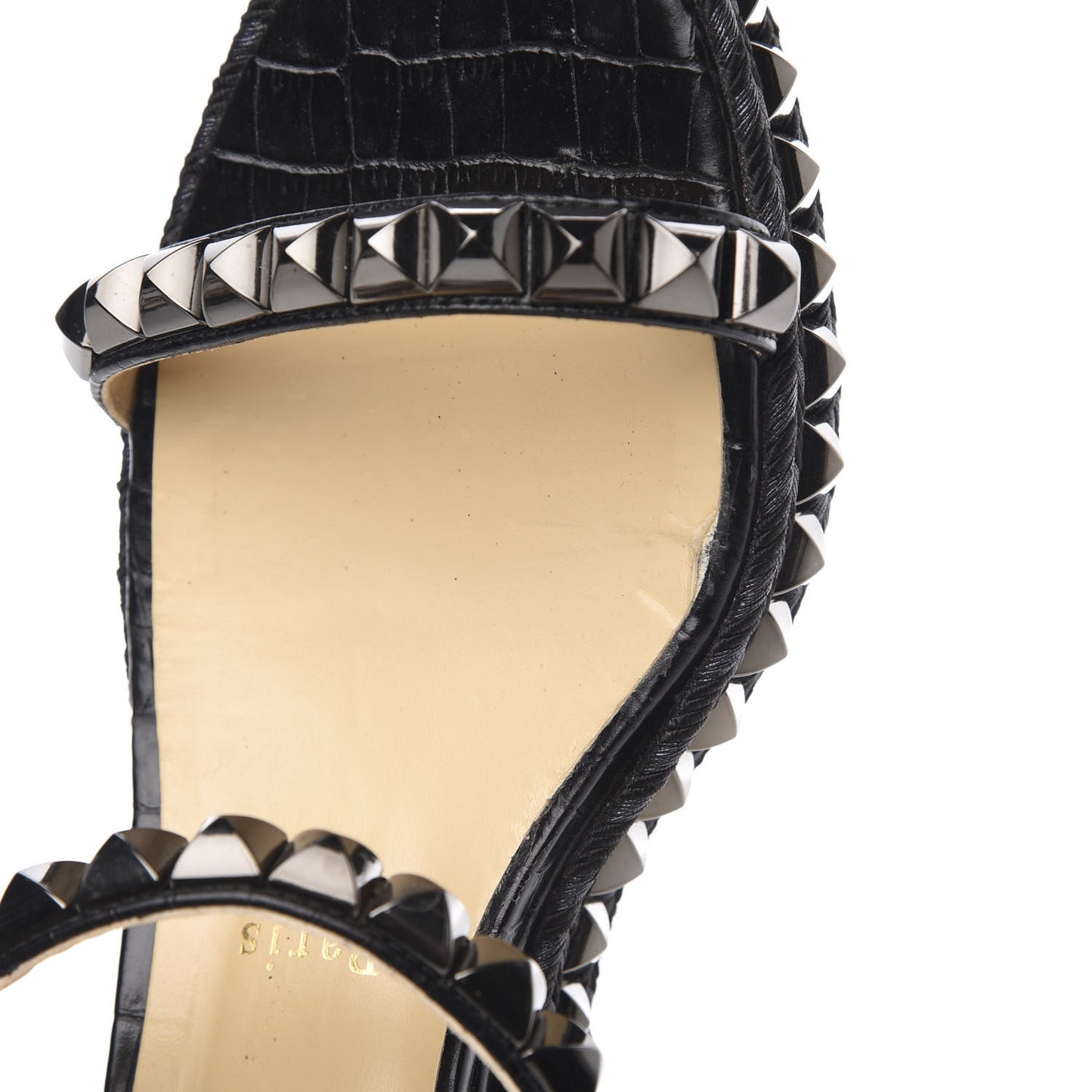 Alligator Rope Cataclou 60 Platform Sandals 39 Black