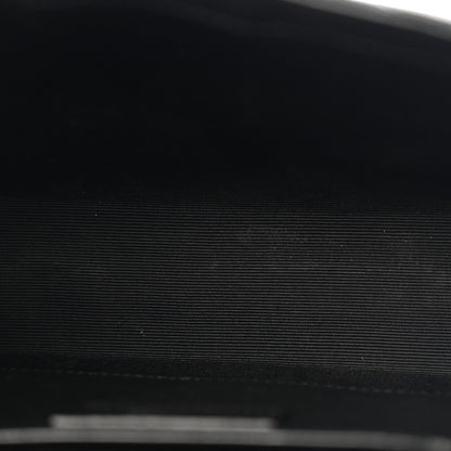Saint Laurent Grain De Poudre Textured Mixed Matelasse Triquilt Medium Monogram Monochrome Satchel Black 5 of 15