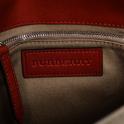 Burberry Canvas House Check Small Henham Crossbody Red 6 of 8