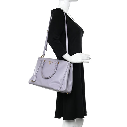 Prada Saffiano Medium Galleria Double Zip Tote Glicine 2 of 14
