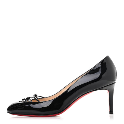 Christian Louboutin Patent Calfskin Basico 70 Pumps 37.5 Black 1 of 4