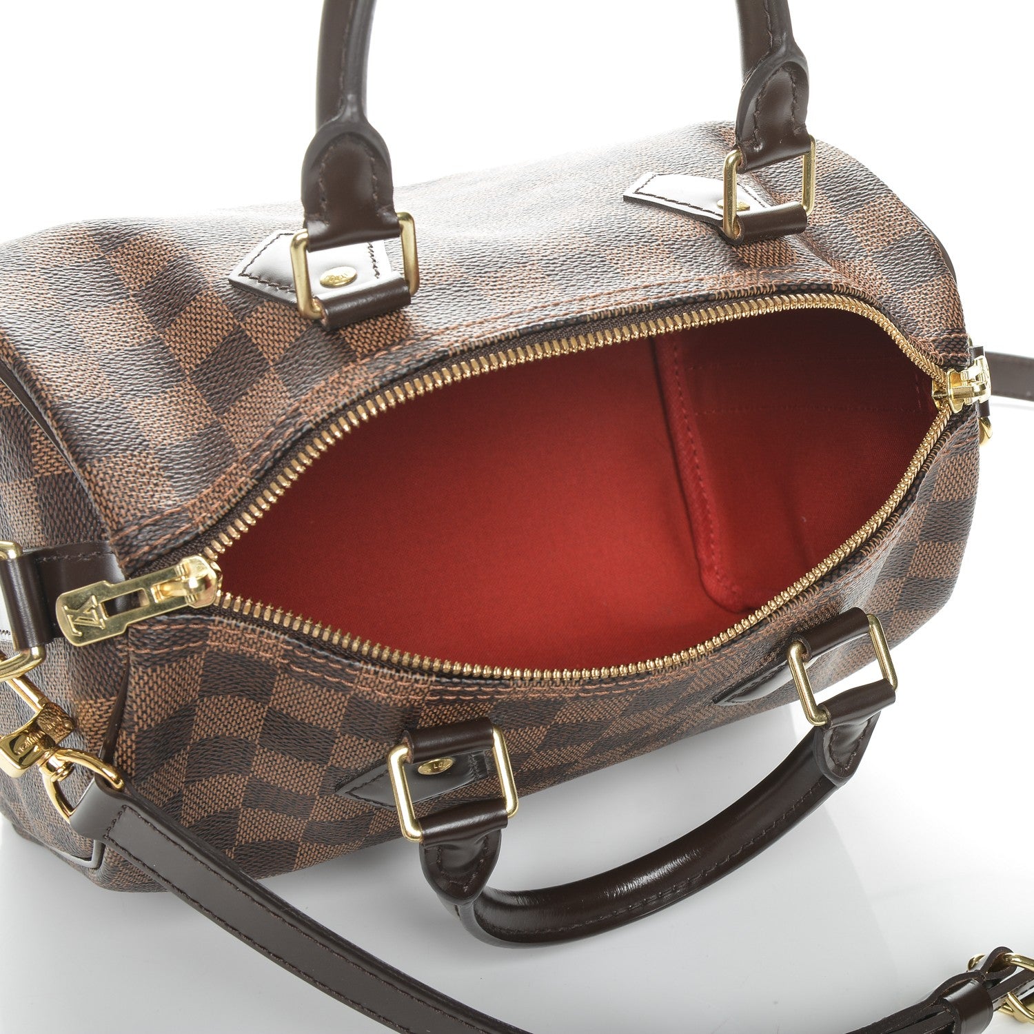 Louis Vuitton Damier Ebene Speedy Bandouliere 25 5 of 8