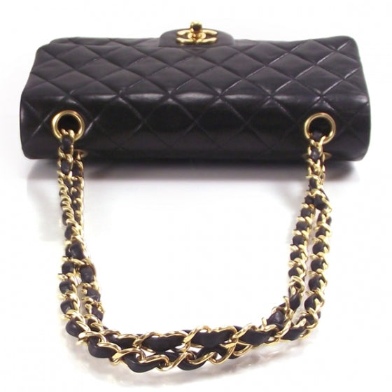 Vintage Leather Classic Flap Black