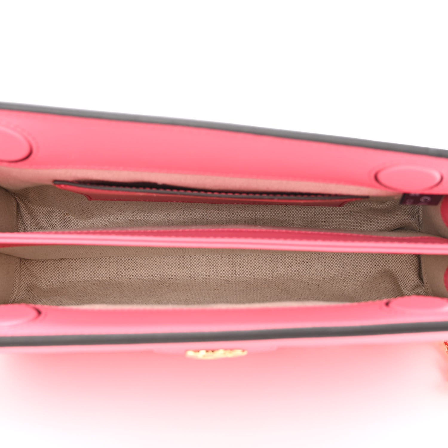 Gucci Calfskin GG Matelasse Small Slim Chain Shoulder Bag Rhodamine Pink Natural 5 of 10