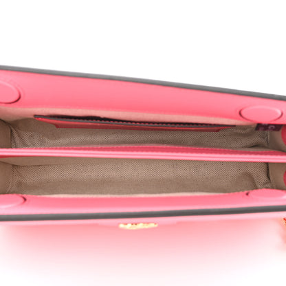 Gucci Calfskin GG Matelasse Small Slim Chain Shoulder Bag Rhodamine Pink Natural 5 of 10