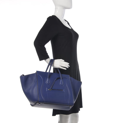 Celine Supple Calfskin Medium Phantom Luggage Indigo 2 of 16
