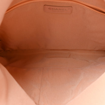 Chanel Lambskin Quilted Grip Clutch Nude 5 of 15