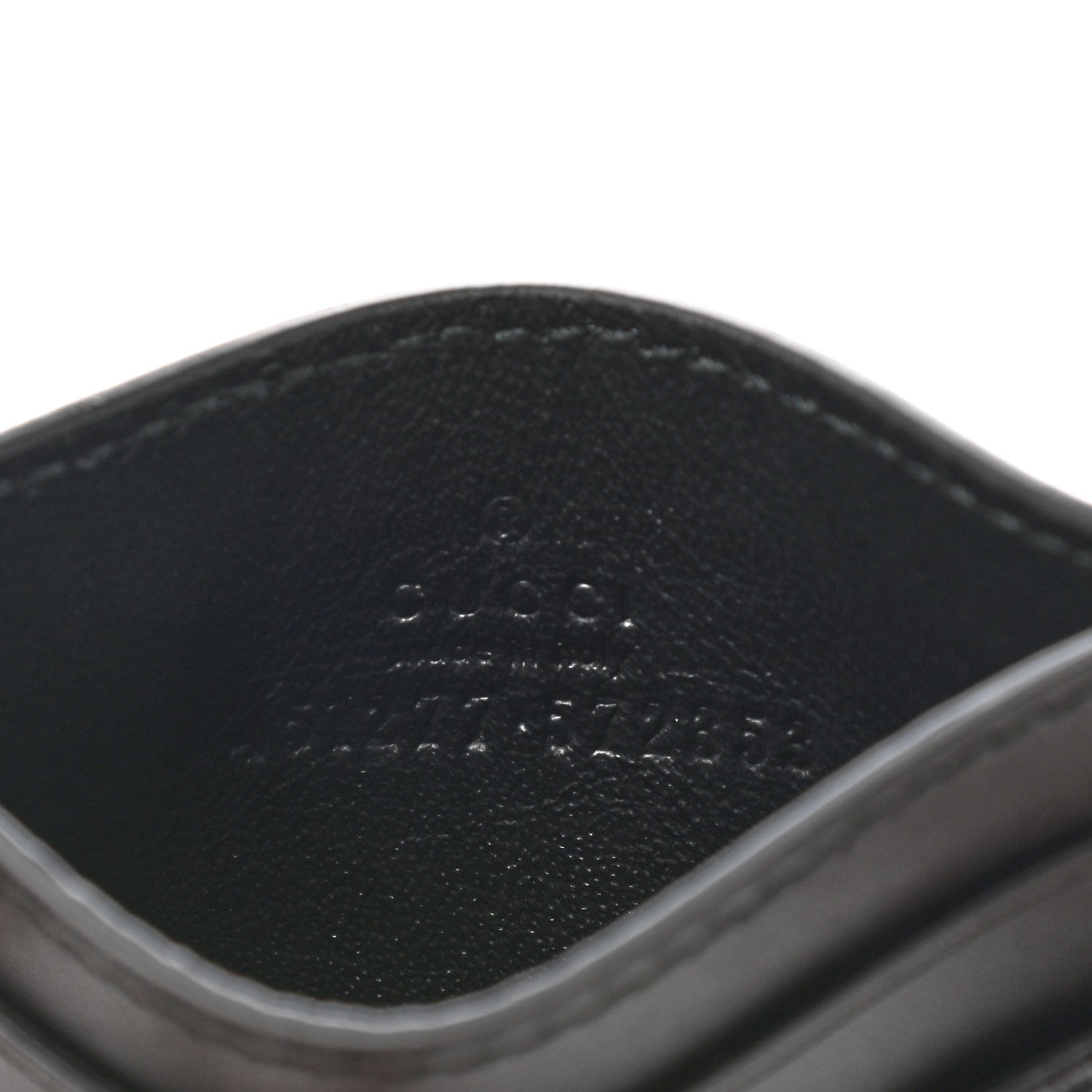 Gucci GG Supreme Monogram Kingsnake Card Holder Black Grey 6 of 7