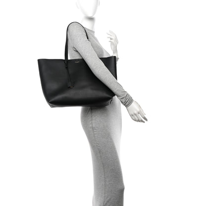 Saint Laurent Calfskin Large Shopping Tote Black 2 of 13