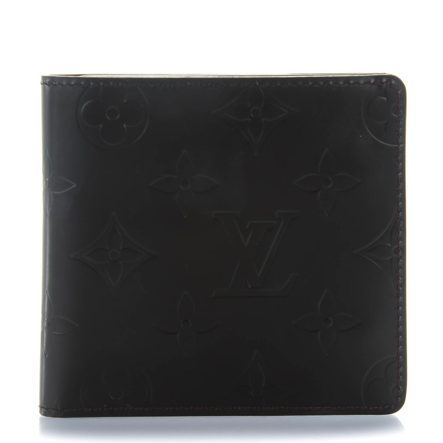 Monogram Glace Compact Wallet Cafe Brown