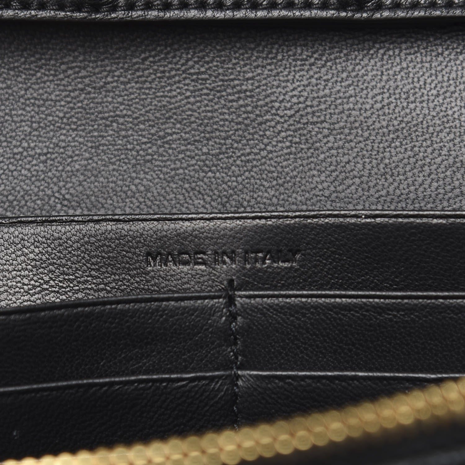 Saint Laurent Textured Patent Calfskin Monogram Kate Chain Wallet Black 6 of 10